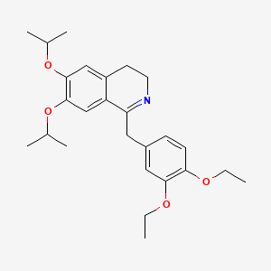 molecular formula C26H35NO4 B1670749 Diproteverine CAS No. 69373-95-1