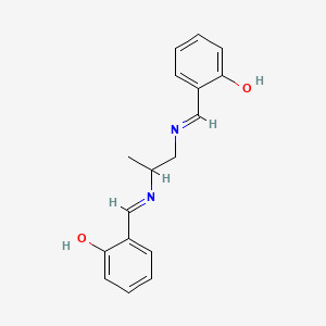 molecular formula C17H18N2O2 B1670759 N,N'-Disalicylidene-1,2-diaminopropane CAS No. 94-91-7