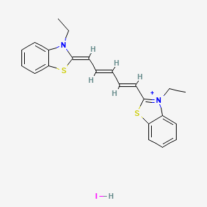 molecular formula C23H23N2S2.I<br>C23H23IN2S2 B1670782 Dithiazanine Iodide CAS No. 514-73-8