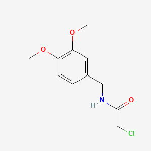molecular formula C11H14ClNO3 B1670797 2-chloro-N-(3,4-dimethoxybenzyl)acetamide CAS No. 65836-72-8