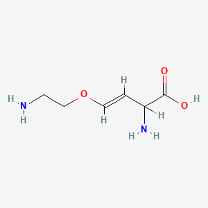 molecular formula C6H12N2O3 B1670804 (E)-2-amino-4-(2-aminoethoxy)but-3-enoic acid CAS No. 69257-01-8