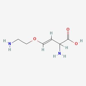 B1670804 3-Butenoic acid, 2-amino-4-(2-aminoethoxy)-, (3E)- CAS No. 69257-01-8