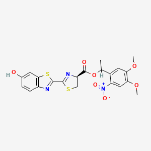 molecular formula C21H19N3O7S2 B1670816 DMNPE-caged D-luciferin CAS No. 223920-67-0