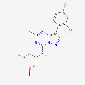 molecular formula C18H21Cl2N5O2 B1670833 DMP 696 CAS No. 202578-52-7