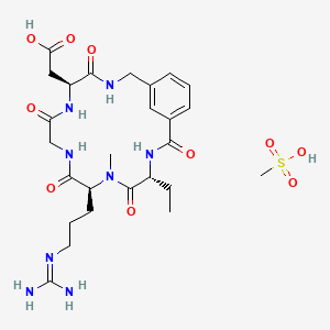 molecular formula C26H40N8O10S B1670834 Unii-0BN8ueo84E CAS No. 155158-97-7
