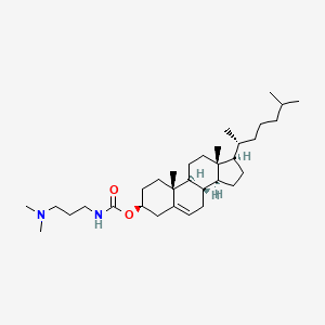 molecular formula C33H58N2O2 B1670836 Cholesterol 3-dimethylaminopropylcarbamate CAS No. 184582-91-0