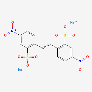 molecular formula C14H8N2Na2O10S2 B1670843 2,2'-二苯乙烯-4,4'-二磺酸钠盐 CAS No. 3709-43-1