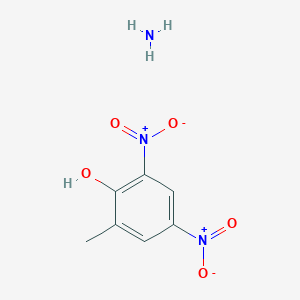 molecular formula C7H9N3O5 B1670847 Phenol, 2-methyl-4,6-dinitro-, ammonium salt CAS No. 2980-64-5
