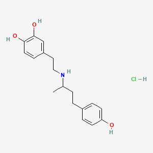 molecular formula C18H24ClNO3 B1670850 Dobutamine Hydrochloride CAS No. 49745-95-1