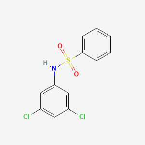 molecular formula C12H9Cl2NO2S B1670854 N-(3,5-dichlorophenyl)benzenesulfonamide CAS No. 54129-15-6