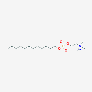 molecular formula C17H38NO4P B1670865 Dodecylphosphocholine CAS No. 29557-51-5