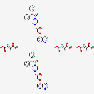molecular formula C72H74N6O18 B1670869 Dofequidar Fumarate CAS No. 158681-49-3