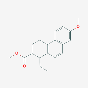 B1670871 Methyl 1-ethyl-7-methoxy-1,2,3,4-tetrahydrophenanthrene-2-carboxylate CAS No. 5684-13-9