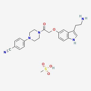 molecular formula C24H29N5O5S B1670881 Donitriptan mesylate CAS No. 200615-15-2