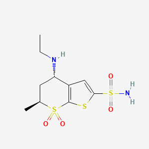 molecular formula C10H16N2O4S3 B1670892 Dorzolamide CAS No. 120279-96-1