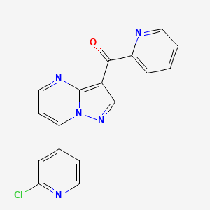 molecular formula C17H10ClN5O B1670895 Unii-HZ873EH9UW CAS No. 864673-91-6