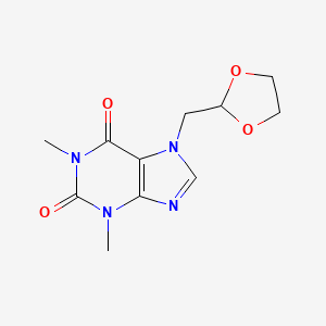 molecular formula C11H14N4O4 B1670904 Doxofylline CAS No. 69975-86-6
