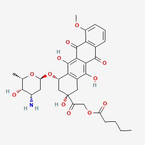 molecular formula C32H37NO12 B1670905 Doxorubicin 14-valerate CAS No. 80287-44-1