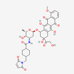 molecular formula C39H42N2O14 B1670907 多柔比星-SMCC CAS No. 400647-59-8