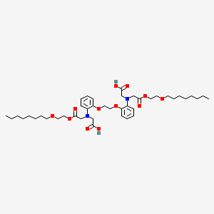 molecular formula C42H64N2O12 B1670914 2,2'-(((乙烷-1,2-二基双(氧))双(2,1-苯撑))双((2-(2-(辛氧基)乙氧基)-2-氧代乙基)氮烷基))二乙酸 CAS No. 222315-88-0