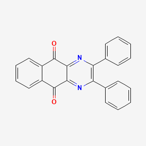 molecular formula C24H14N2O2 B1670915 2,3-Diphenylbenzo[g]quinoxaline-5,10-dione CAS No. 7029-89-2