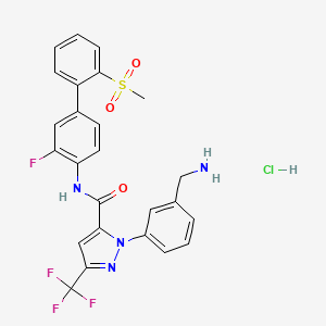 molecular formula C25H21ClF4N4O3S B1670917 Unii-3xlj2DL48G CAS No. 292135-59-2