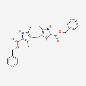 molecular formula C29H30N2O4 B1670931 dibenzyl 4,4'-methylenebis(3,5-dimethyl-1H-pyrrole-2-carboxylate) CAS No. 68500-80-1