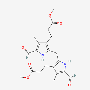 molecular formula C21H26N2O6 B1670932 methyl 3-[5-formyl-3-[[5-formyl-2-(3-methoxy-3-oxopropyl)-4-methyl-1H-pyrrol-3-yl]methyl]-4-methyl-1H-pyrrol-2-yl]propanoate CAS No. 4792-10-3
