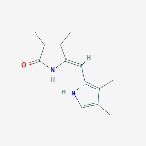molecular formula C13H16N2O B1670934 (5Z)-3,4-Dimethyl-5-[(3,4-dimethyl-1H-pyrrole-2-yl)methylene]-1H-pyrrole-2(5H)-one CAS No. 65113-70-4