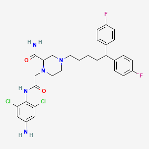 molecular formula C30H33Cl2F2N5O2 B1670937 Draflazine CAS No. 120770-34-5