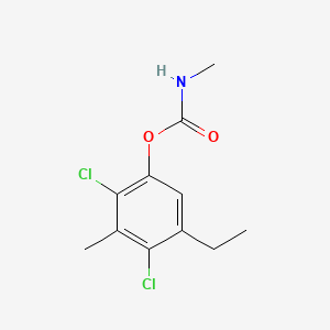 molecular formula C11H13Cl2NO2 B1670940 2,4-Dichloro-5-ethyl-3-methylphenol methylcarbamate CAS No. 672-06-0