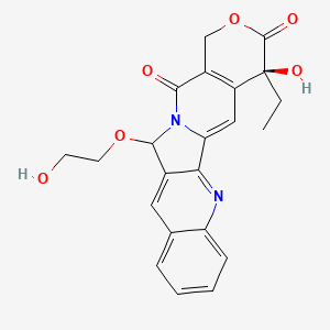 molecular formula C22H20N2O6 B1670942 5-(2'-Hydroxyethoxy)-20(S)-camptothecin CAS No. 200619-13-2