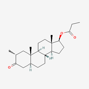 molecular formula C23H36O3 B1670958 Drostanolone propionate CAS No. 521-12-0