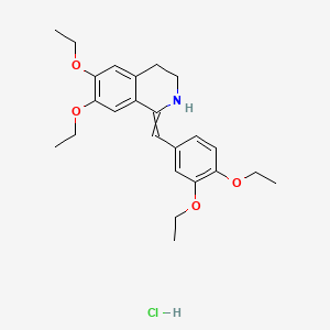 molecular formula C24H32ClNO4 B1670959 Drotin; Isodihydroperparine hydrochloride; NOSH-BRA; No-Spa CAS No. 985-12-6