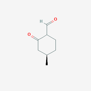 (4R)-4-Methyl-2-oxocyclohexane-1-carbaldehyde
