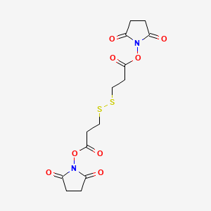 molecular formula C14H16N2O8S2 B1670971 Disuccinimido dithiobispropionate CAS No. 57757-57-0