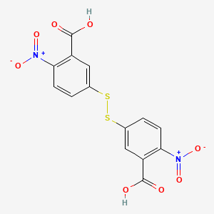 molecular formula C14H8N2O8S2 B1670978 5,5'-二硫双(2-硝基苯甲酸) CAS No. 69-78-3