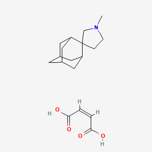 molecular formula C18H27NO4 B1670984 1'-Methylspiro(adamantane-2,3'-pyrrolidine)maleate CAS No. 34522-38-8