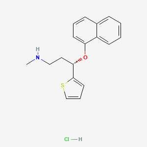 molecular formula C18H20ClNOS B1670987 Duloxetine, HCl CAS No. 136434-34-9