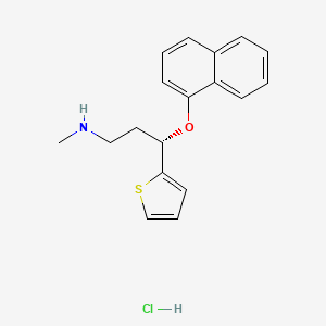 molecular formula C24H32ClNO4 B1670987 度洛西汀盐酸盐 CAS No. 136434-34-9