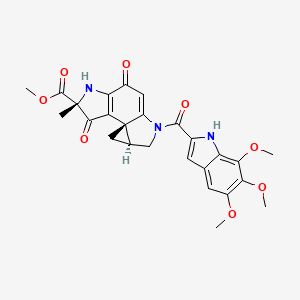 molecular formula C26H27N3O8 B1670989 Duocarmycin a CAS No. 118292-34-5