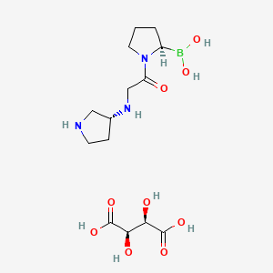 molecular formula C14H26BN3O9 B1670995 Dutogliptin Tartrate CAS No. 890402-81-0