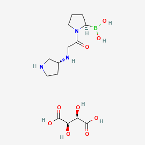 molecular formula C14H26BN3O9 B1670995 Dutogliptin tartrate CAS No. 890402-81-0
