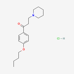 molecular formula C18H28ClNO2 B1671001 Dyclonine Hydrochloride CAS No. 536-43-6