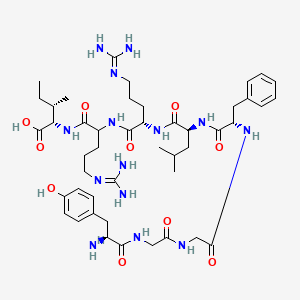 molecular formula C46H72N14O10 B1671005 地诺啡 A (1-8) CAS No. 75790-53-3