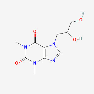 molecular formula C10H14N4O4 B1671006 二茶碱 CAS No. 479-18-5