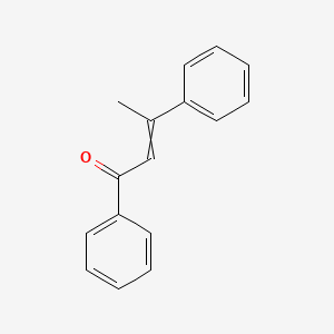 molecular formula C16H14O B1671007 1,3-Diphenyl-2-buten-1-one CAS No. 495-45-4