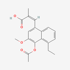 molecular formula C19H20O5 B1671020 E5090 CAS No. 131420-91-2