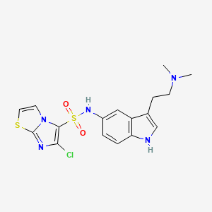molecular formula C17H18ClN5O2S2 B1671027 E6801 CAS No. 528859-04-3