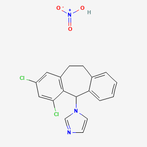 molecular formula C18H15Cl2N3O3 B1671036 Eberconazole nitrate CAS No. 130104-32-4